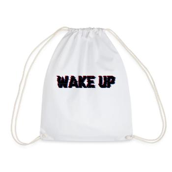 Wake up noir - Sac de sport léger - blanc - Devant