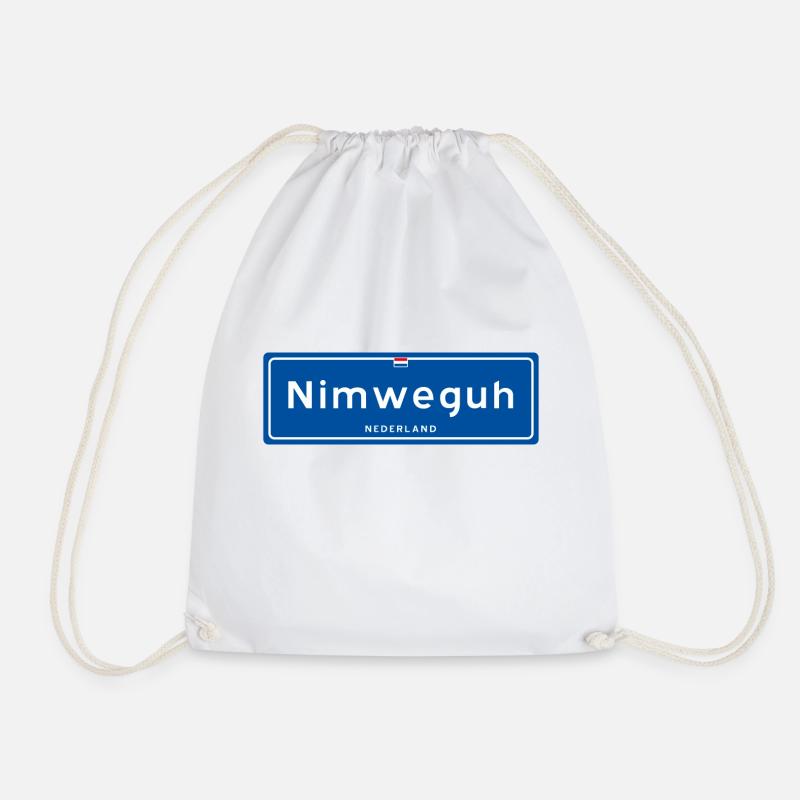 Nimweguh (Nijmegen) - Drawstring Bag - white