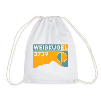 Weisskugel Weisskugel Mountain Altitude Tour Difficulty - Drawstring Bag - white - Front