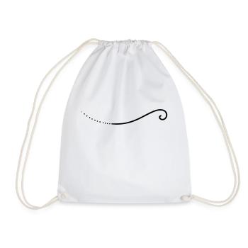 Ligne de gribouillis - Sac de sport léger - blanc - Devant