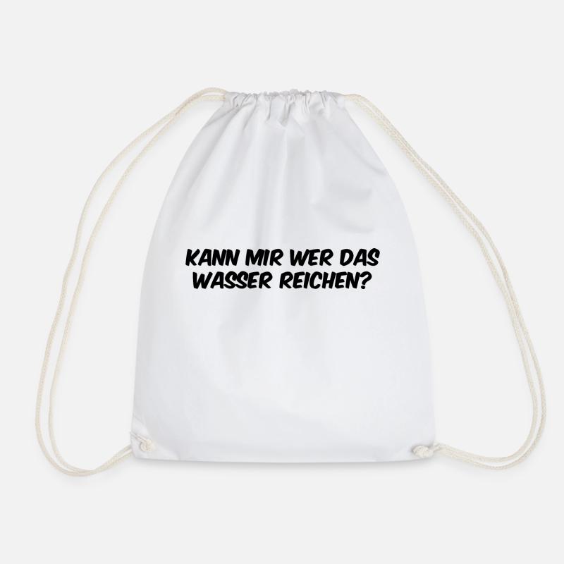 kann mir wer das wasser reichen - Turnbeutel - Weiß