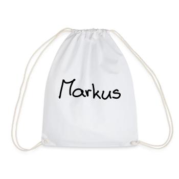 Markus - Turnbeutel - Weiß - Vorne