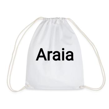 Araia - Drawstring Bag - white - Front