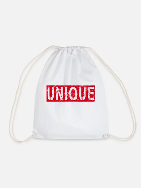 unique einzigartig - Turnbeutel - Weiß