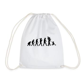 evolution daddy 2 enfants - Sac de sport léger - blanc - Devant