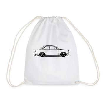 Auto, Stufe, Oldtimer, Typ 3 - Turnbeutel - Weiß - Vorne