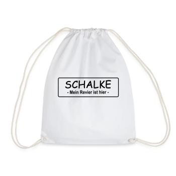 Schalke - Mon quartier est ici - Sac de sport léger - blanc - Devant
