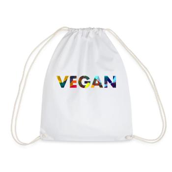 végétalien - Sac de sport léger - blanc - Devant