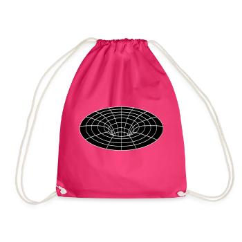 schwarzes Loch - Turnbeutel - Fuchsia - Vorne