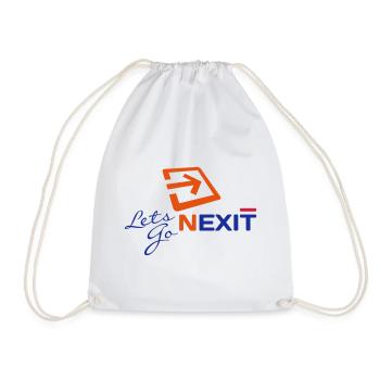 LetsGo Nexit - Drawstring Bag - white - Front