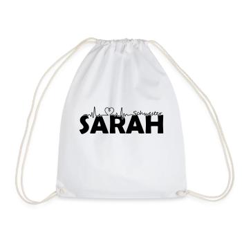 Sarah Name Vorname Schwester Krankenschwester - Turnbeutel - Weiß - Vorne