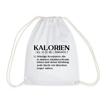 Kalorien definition Fun - Turnbeutel - Weiß - Vorne