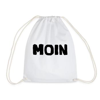 moin moin - Turnbeutel - Weiß - Vorne