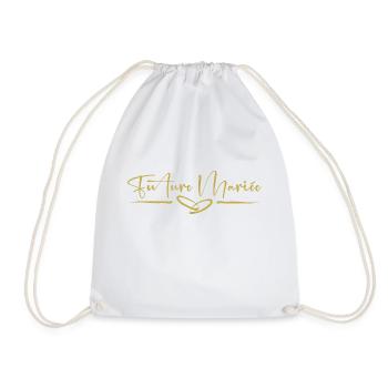future mariée evjf team de la mariée jeune fille - Sac de sport léger - blanc - Devant