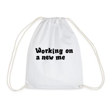 working on a new me illustration - Drawstring Bag - white - Front