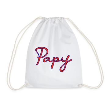 GRANDPA. FATHER's DAY. HAPPY BIRTHDAY DAD. DAD. FEAST - Drawstring Bag - white - Front