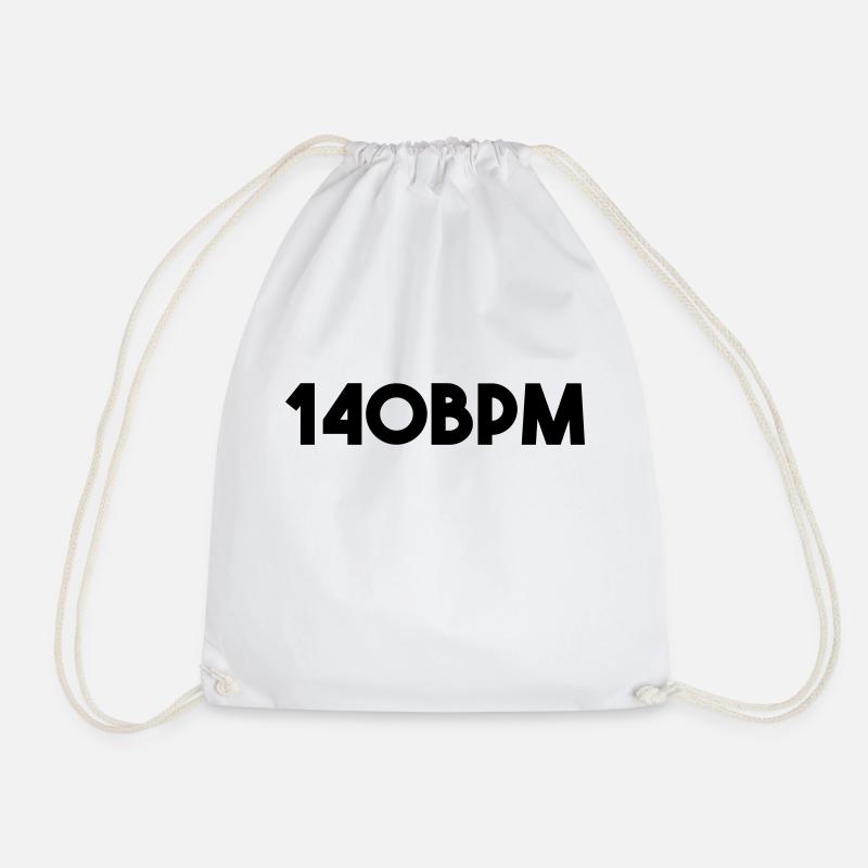 140BPM - Drawstring Bag - white