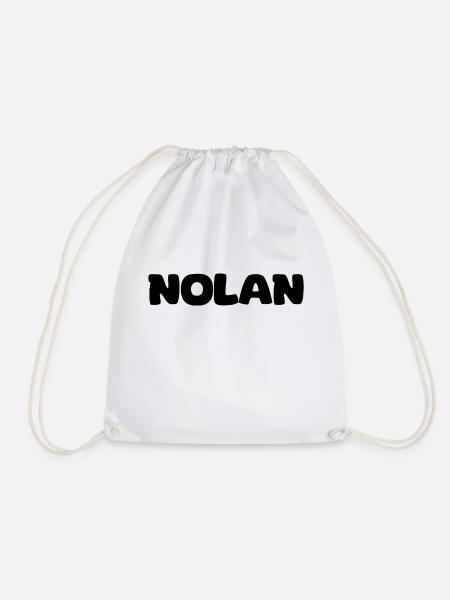 Name - Nolan - Turnbeutel - Weiß