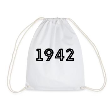 Année de naissance sport 1942 - Sac de sport léger - blanc - Devant
