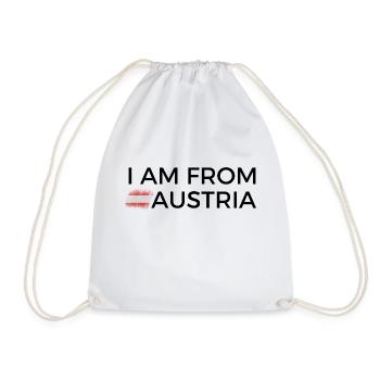 I am from Austria T Shirt - Turnbeutel - Weiß - Vorne