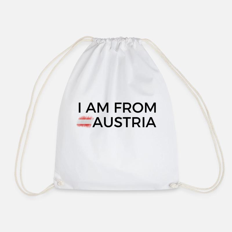 I am from Austria T Shirt - Turnbeutel - Weiß