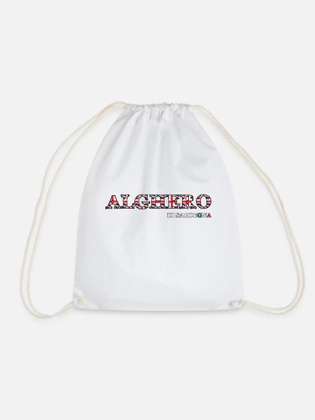 Alghero di Sardegna - Drawstring Bag - white