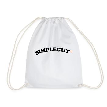 SimpleGuy Simple Arched - Drawstring Bag - white - Front