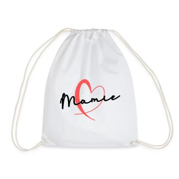 MAMIE. FÊTE DES MÈRES. BONNE FÊTE MAMIE. JE T'AIME - Sac de sport léger - blanc - Devant