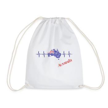 Australien - Australia - Turnbeutel - Weiß - Vorne