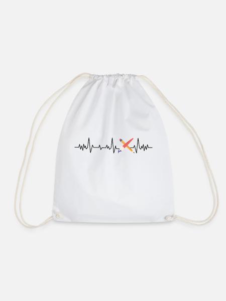 Heartbeat-Künstler - Turnbeutel - Weiß