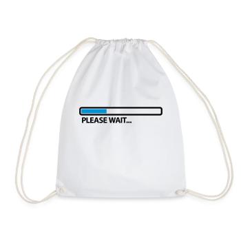please_wait_2c - Sac de sport léger - blanc - Devant