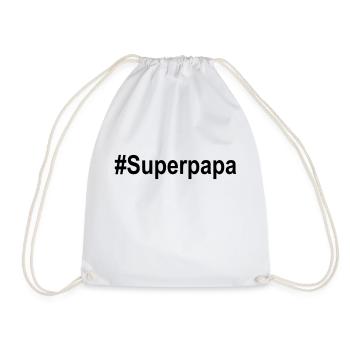 #superpapa - Sac de sport léger - blanc - Devant