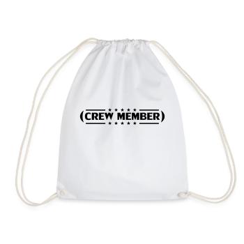 Crew Member Stars Design - Drawstring Bag - white - Front