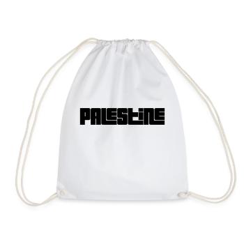 Palestine - Drawstring Bag - white - Front