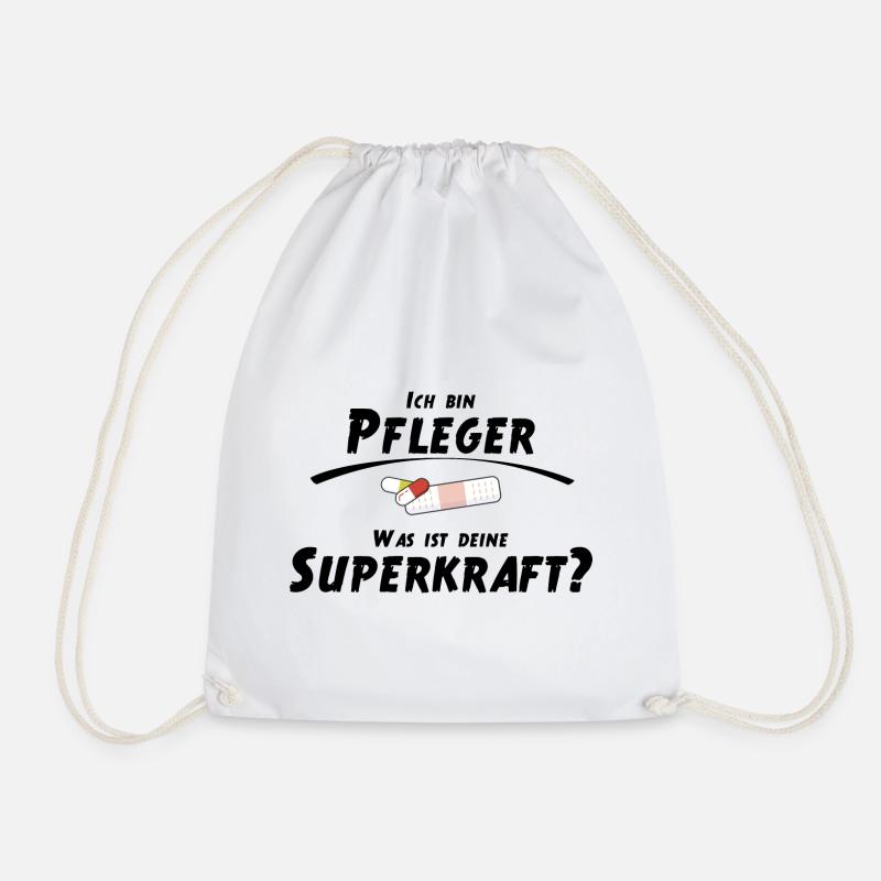 Ich bin Pfleger - Was ist deine Superkraft - Turnbeutel - Weiß