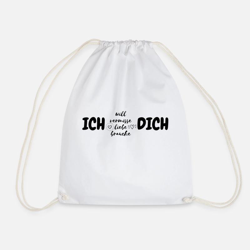 Ich liebe dich - Turnbeutel - Weiß