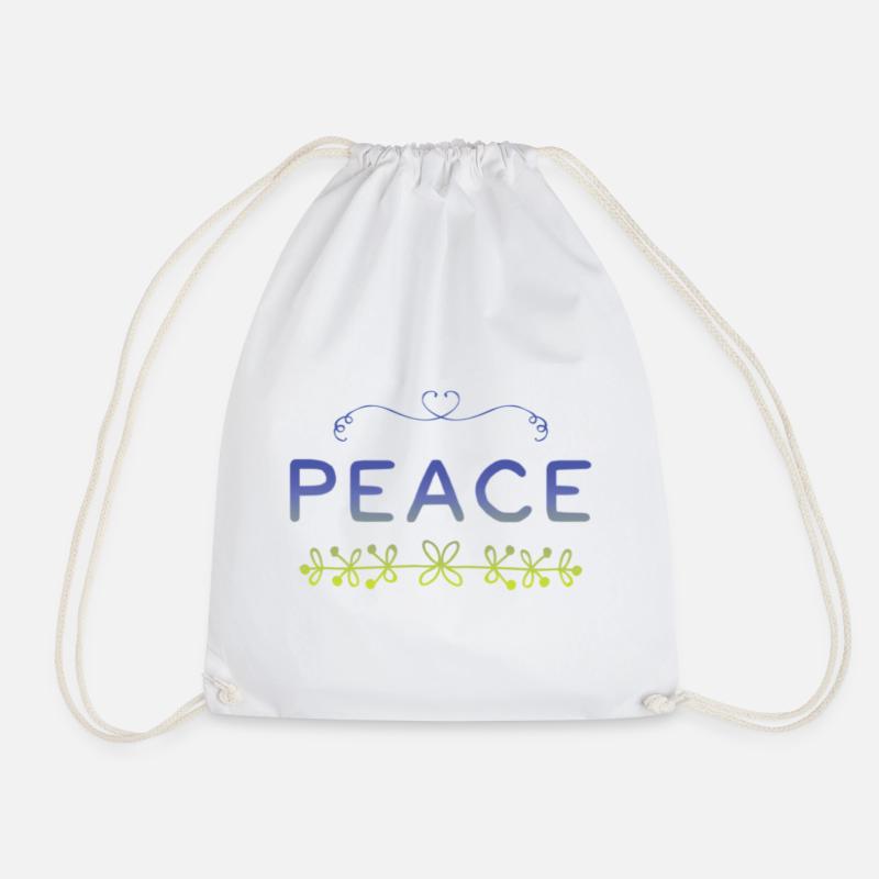Peace - Turnbeutel - Weiß