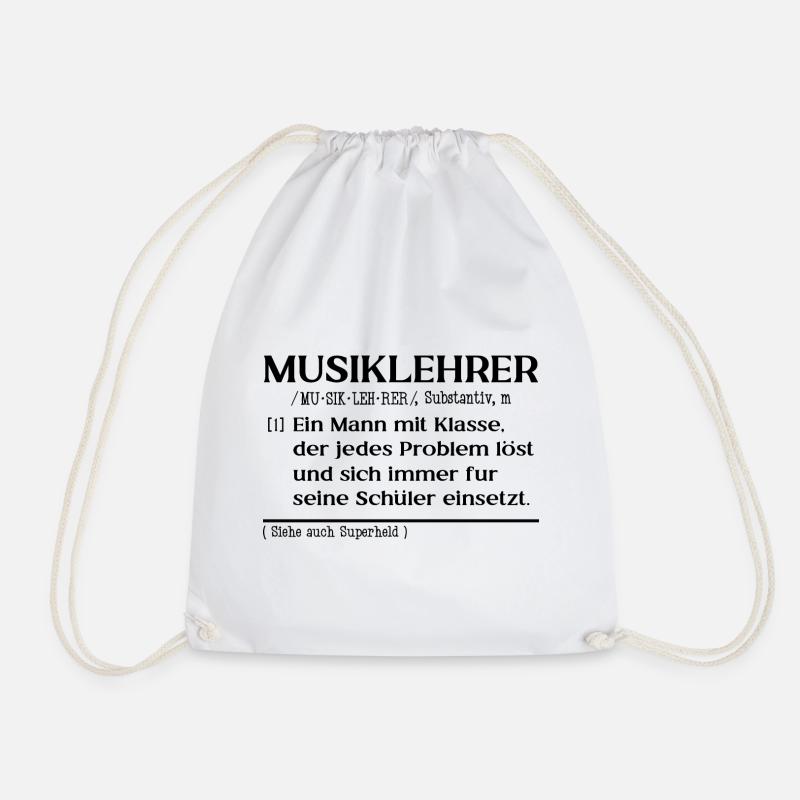 Musiklehrer - Turnbeutel - Weiß