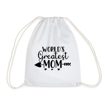 La plus grande maman du monde - Sac de sport léger - blanc - Devant