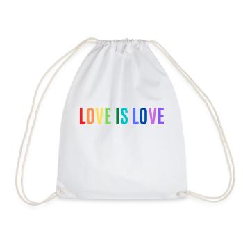 L’AMOUR EST L’AMOUR - Sac de sport léger - blanc - Devant