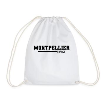 Montpellier | France - Sac de sport léger - blanc - Devant
