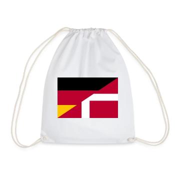 Allemagne Danemark Drapeau - Sac de sport léger - blanc - Devant