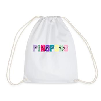 Ping-pong couleurs - cadeau amateur de pingpong - Sac de sport léger - blanc - Devant