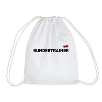 Germany coach - Drawstring Bag - white - Front