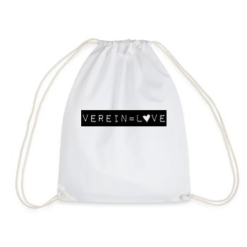 Verein = Love - Turnbeutel - Weiß - Vorne