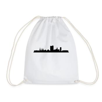 Skyline Chemnitz - Turnbeutel - Weiß - Vorne