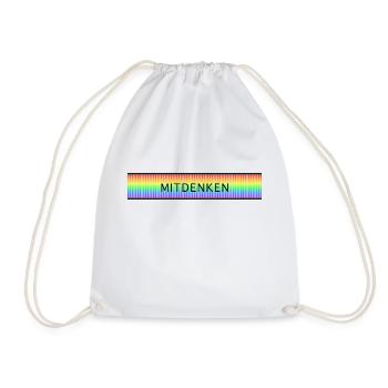 Pensez coloré - Sac de sport léger - blanc - Devant