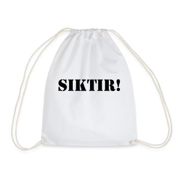 Turc Langue turque - Sac de sport léger - blanc - Devant