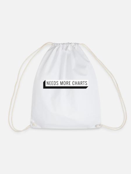 Needs more Charts - Turnbeutel - Weiß