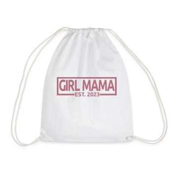 Girl Mama Est. 2023 Baby Shower Révélation de grossesse - Sac de sport léger - blanc - Devant